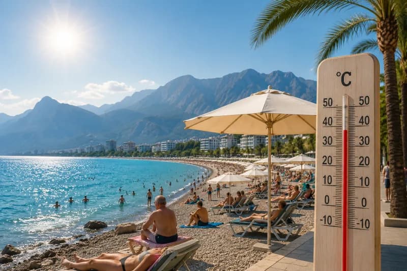 Hitzewelle in Antalya: Temperaturen steigen auf 39°C